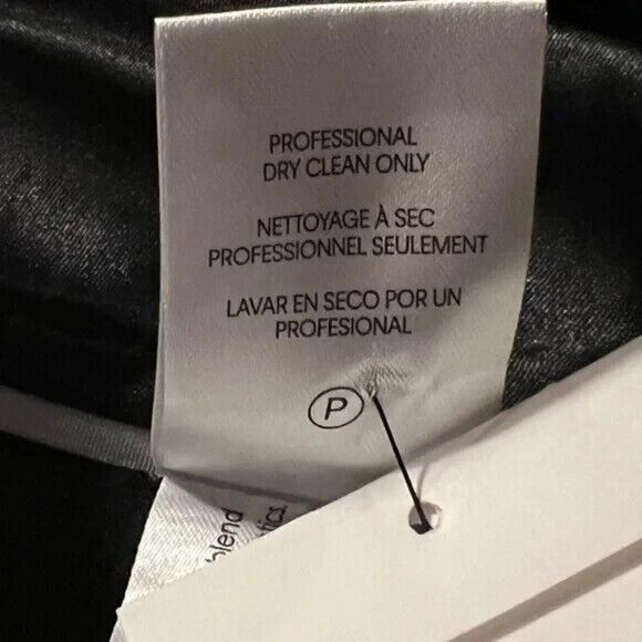 Calvin Klein Women's Single-Breasted Button Coat Wool Cashmere Blend Black 4 NWT - Picture 8 of 9